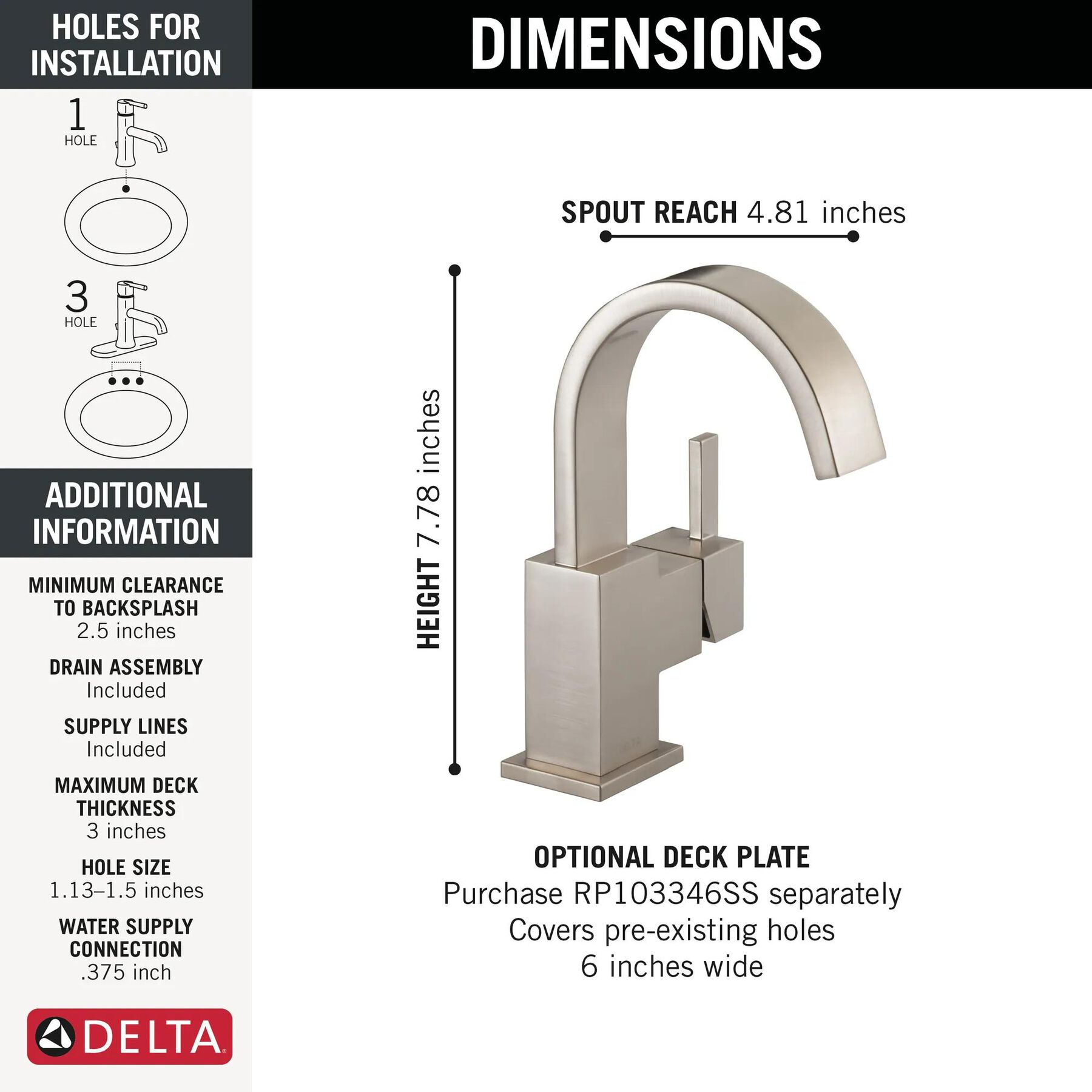 Single Handle Bathroom Faucet