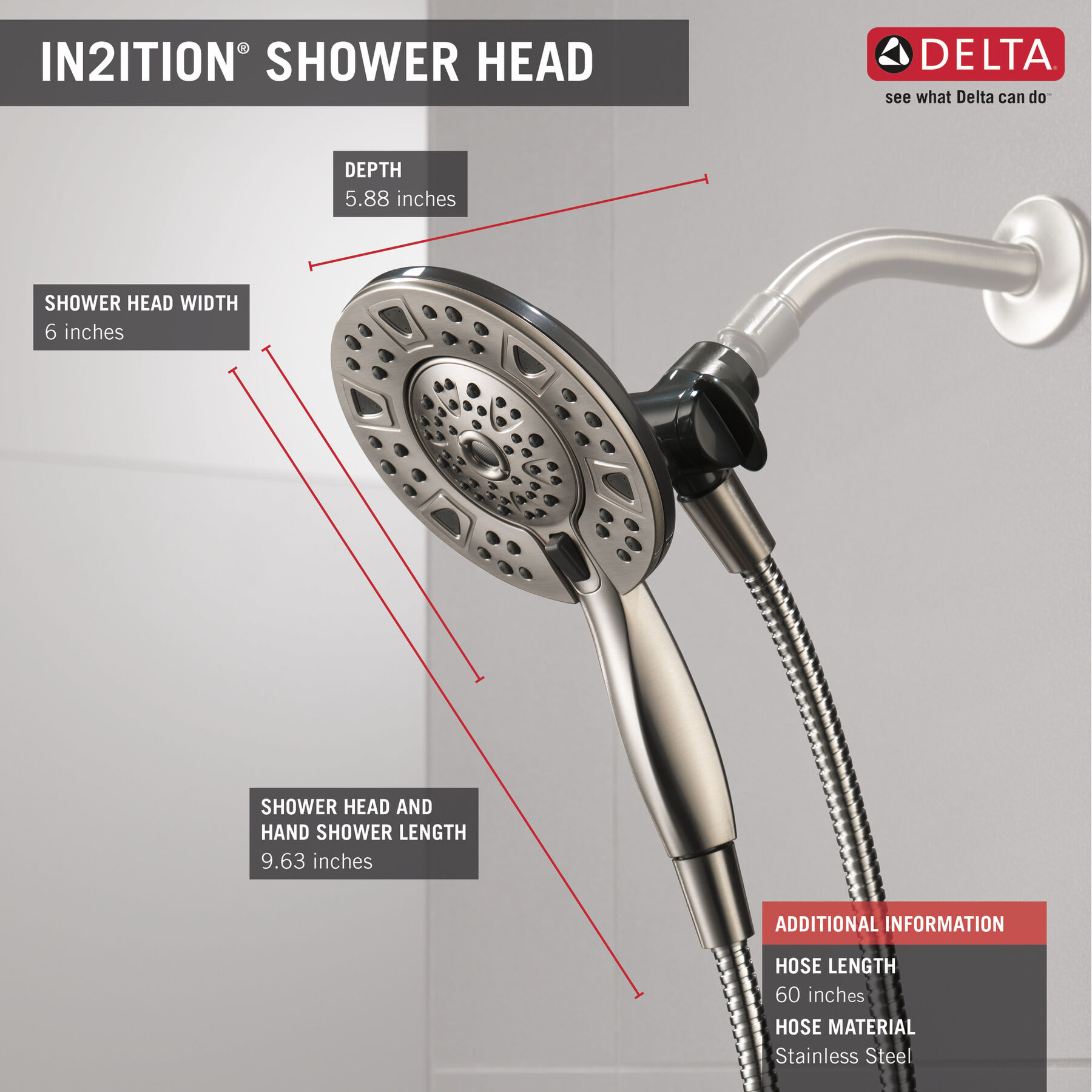 In2ition&reg; 1.75GPM HSSH 4-Setting (Recertified)