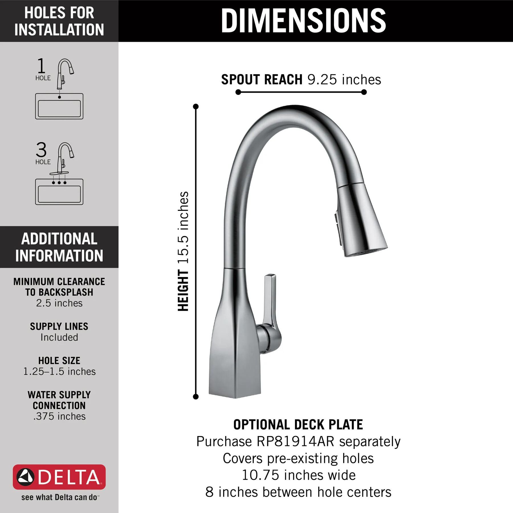 Single Handle Pull-Down Kitchen Faucet with ShieldSpray&reg; Technology (Recertified)