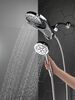 HydroRain&reg; 4-Setting Two-in-One Shower Head (Recertified)