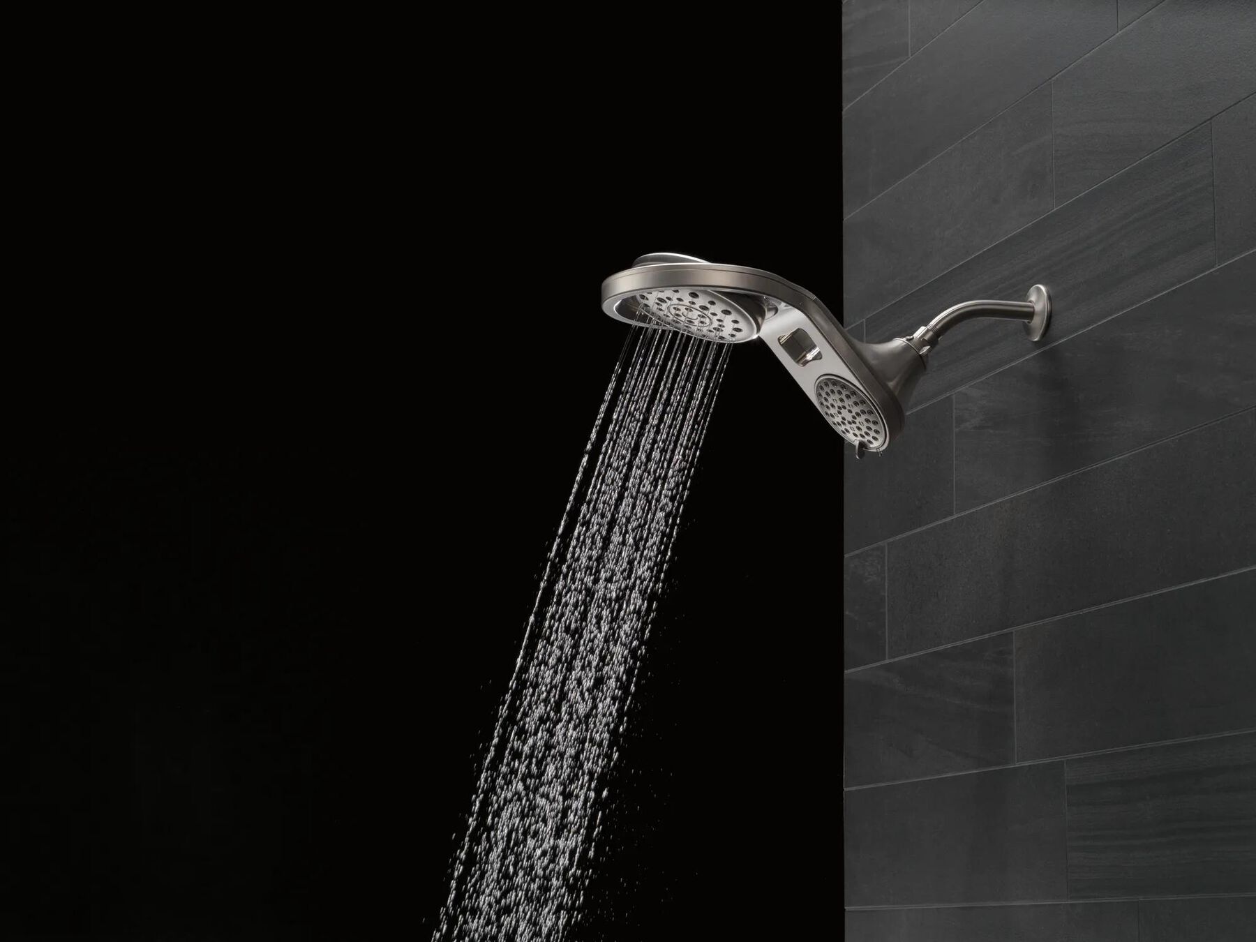 HydroRain&reg; 5-Setting Two-in-One Shower Head