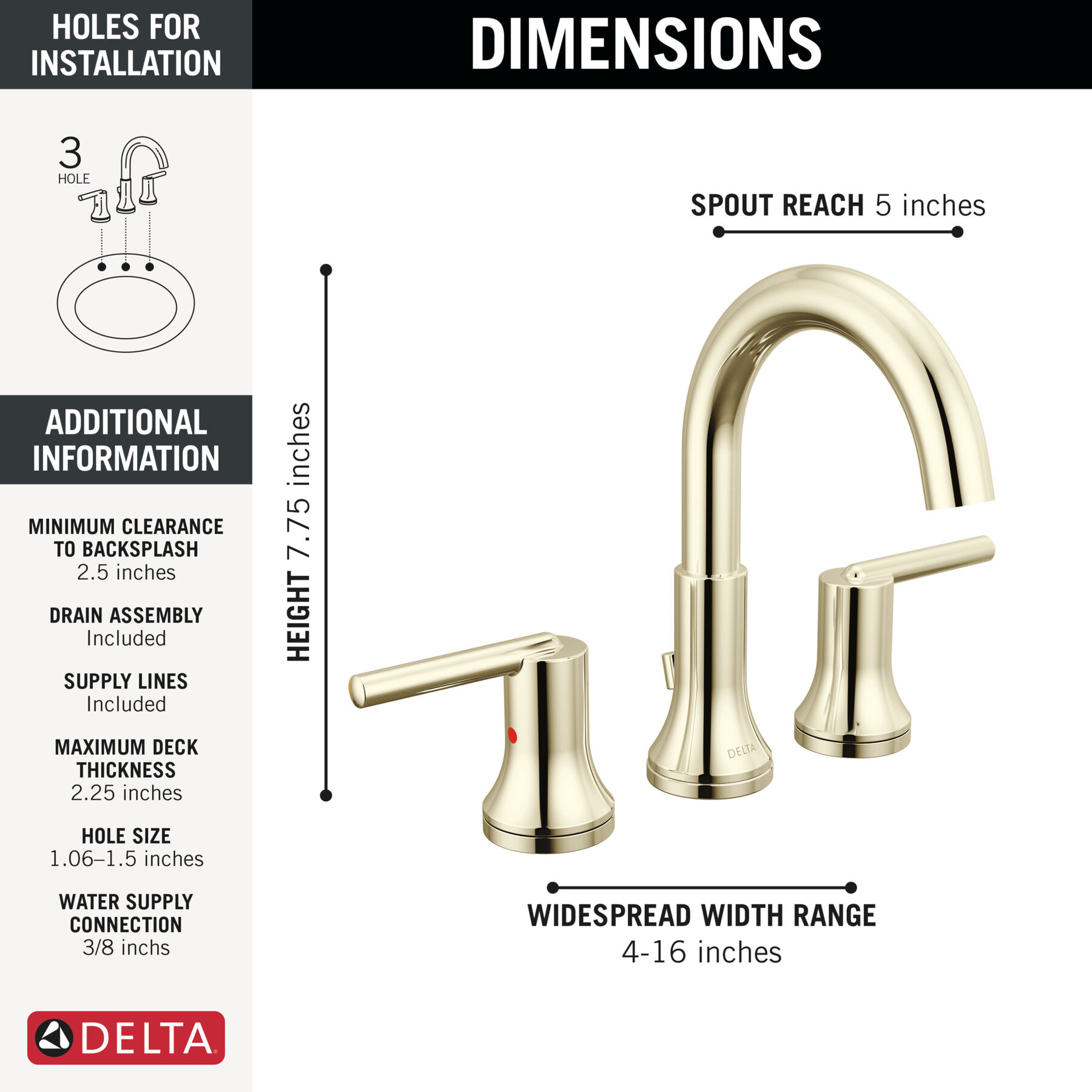 Widespread Lavatory Faucet with Shower Trim Bundle - 14 Series