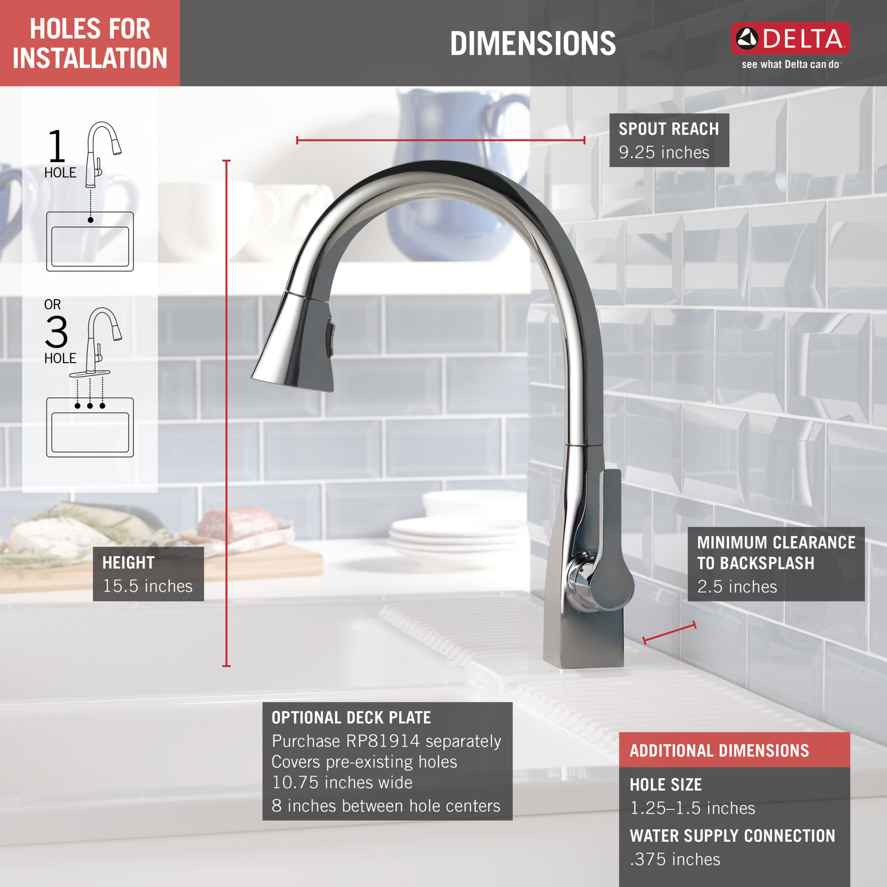 Pull-Down Kitchen Faucet (Recertified)