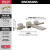 Two-Handle Wall Mount Bathroom Faucet Trim