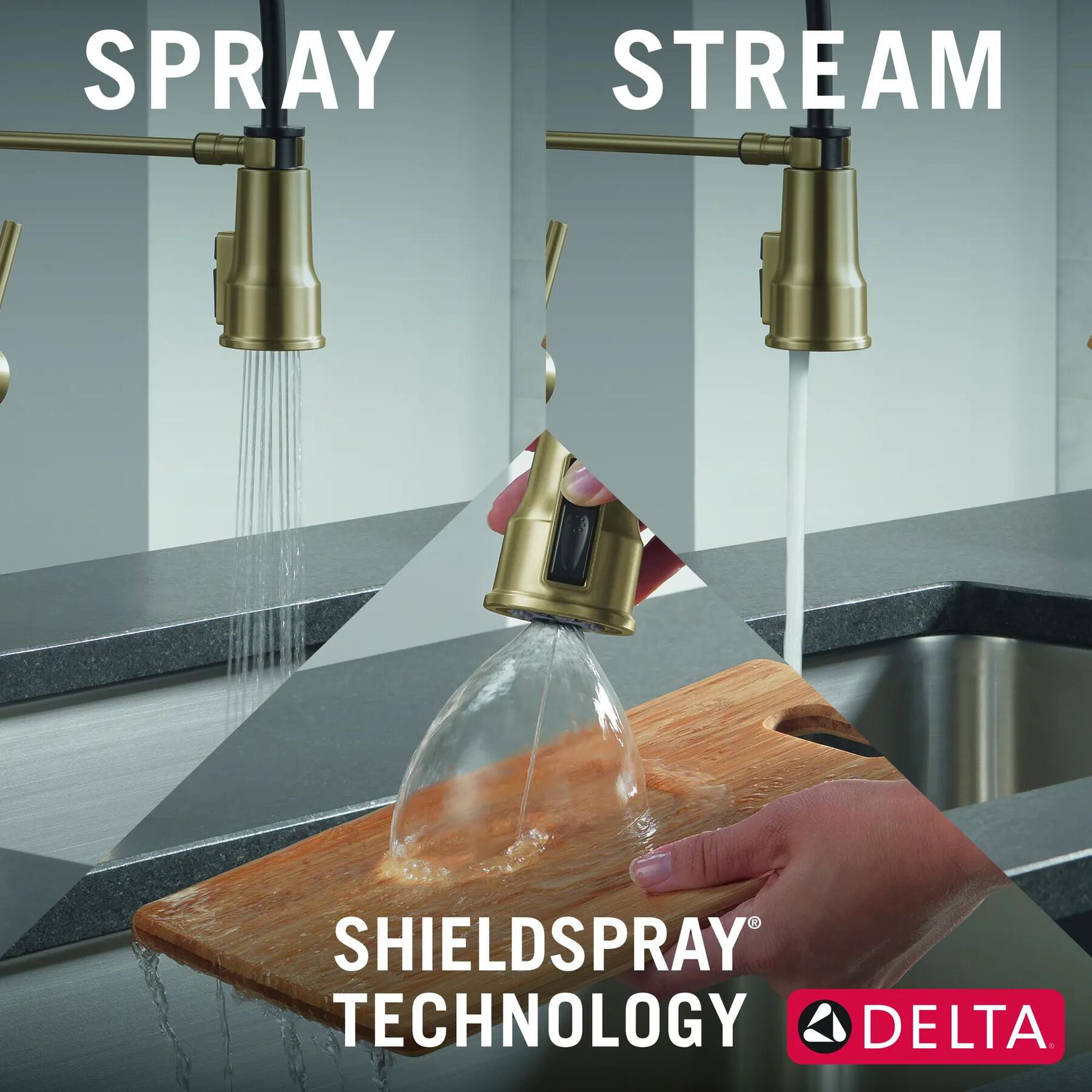 Single-Handle Pull-Down Spring Kitchen Faucet (Recertified)