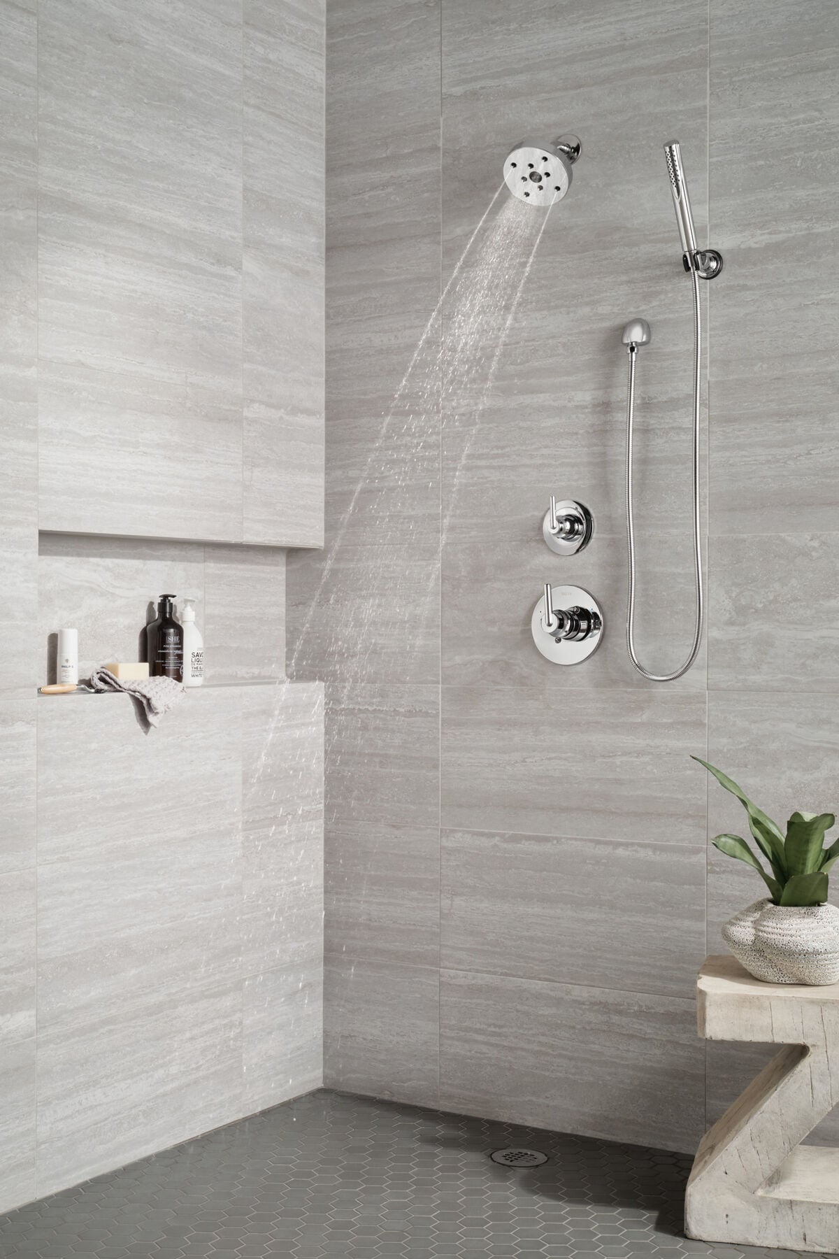 Premium Single-Setting Adjustable Wall Mount Hand Shower