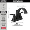 Two Handle Centerset Bathroom Faucet
