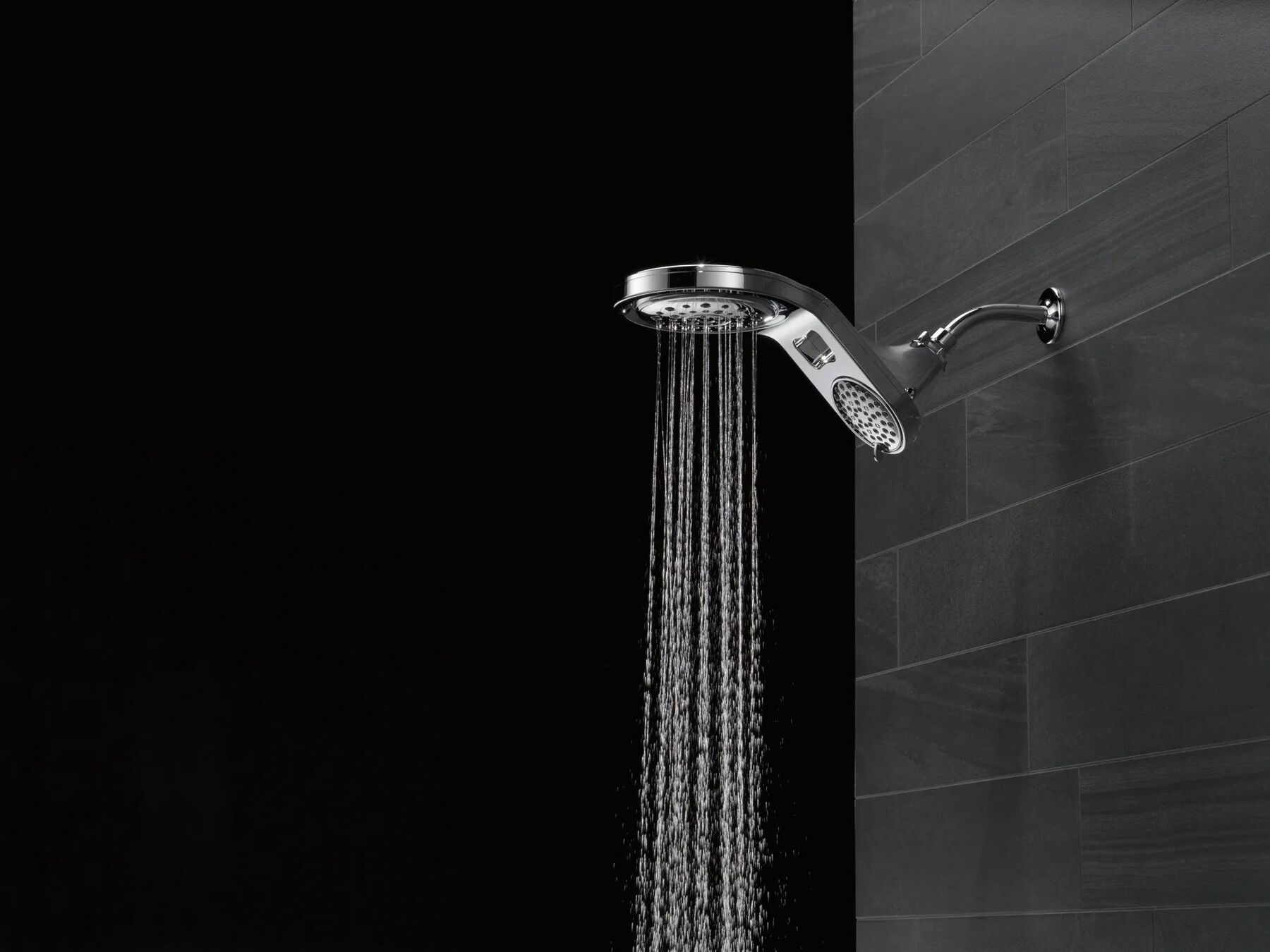 HydroRain&reg; 5-Setting Two-in-One Shower Head