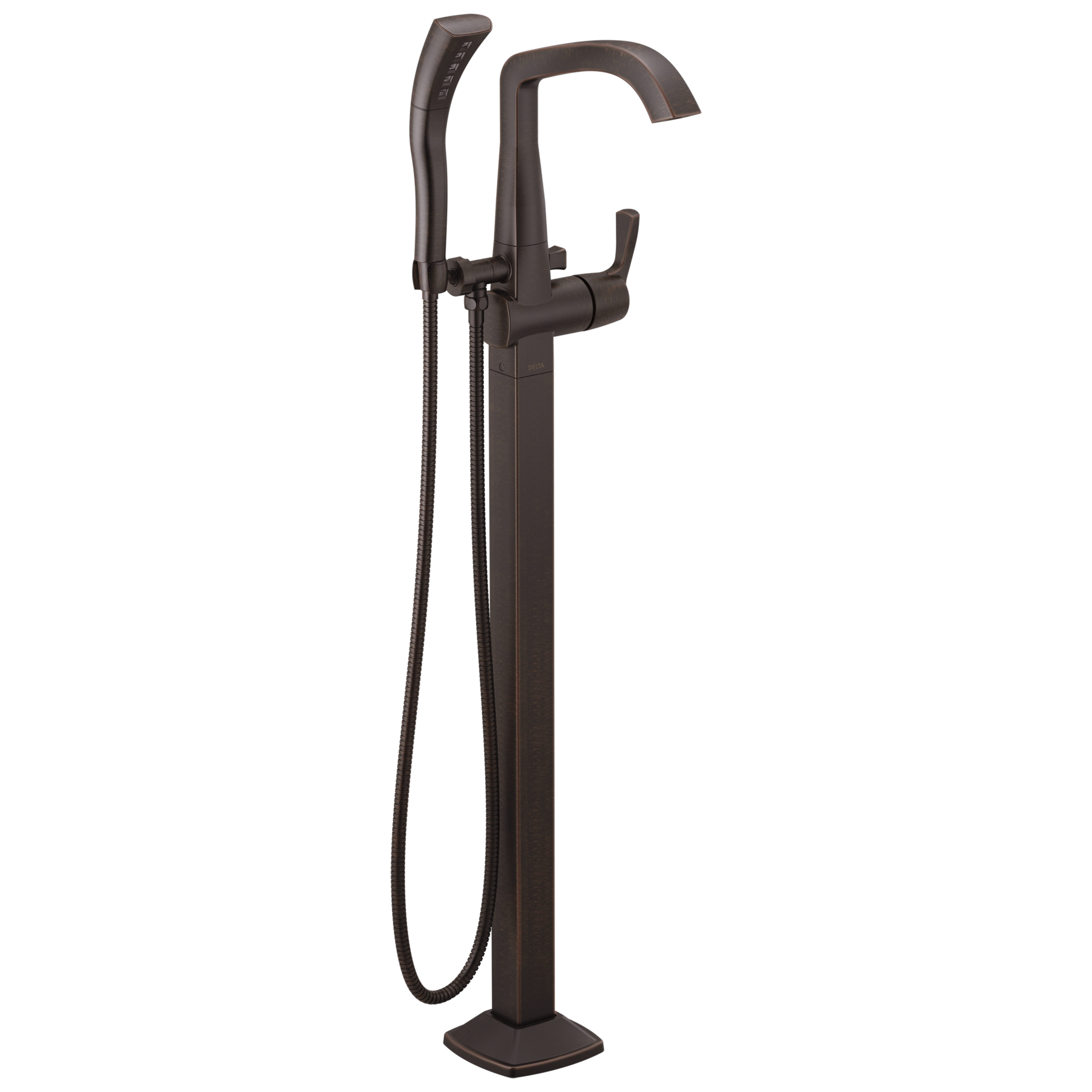 Single Handle Floor Mount Tub Filler Trim