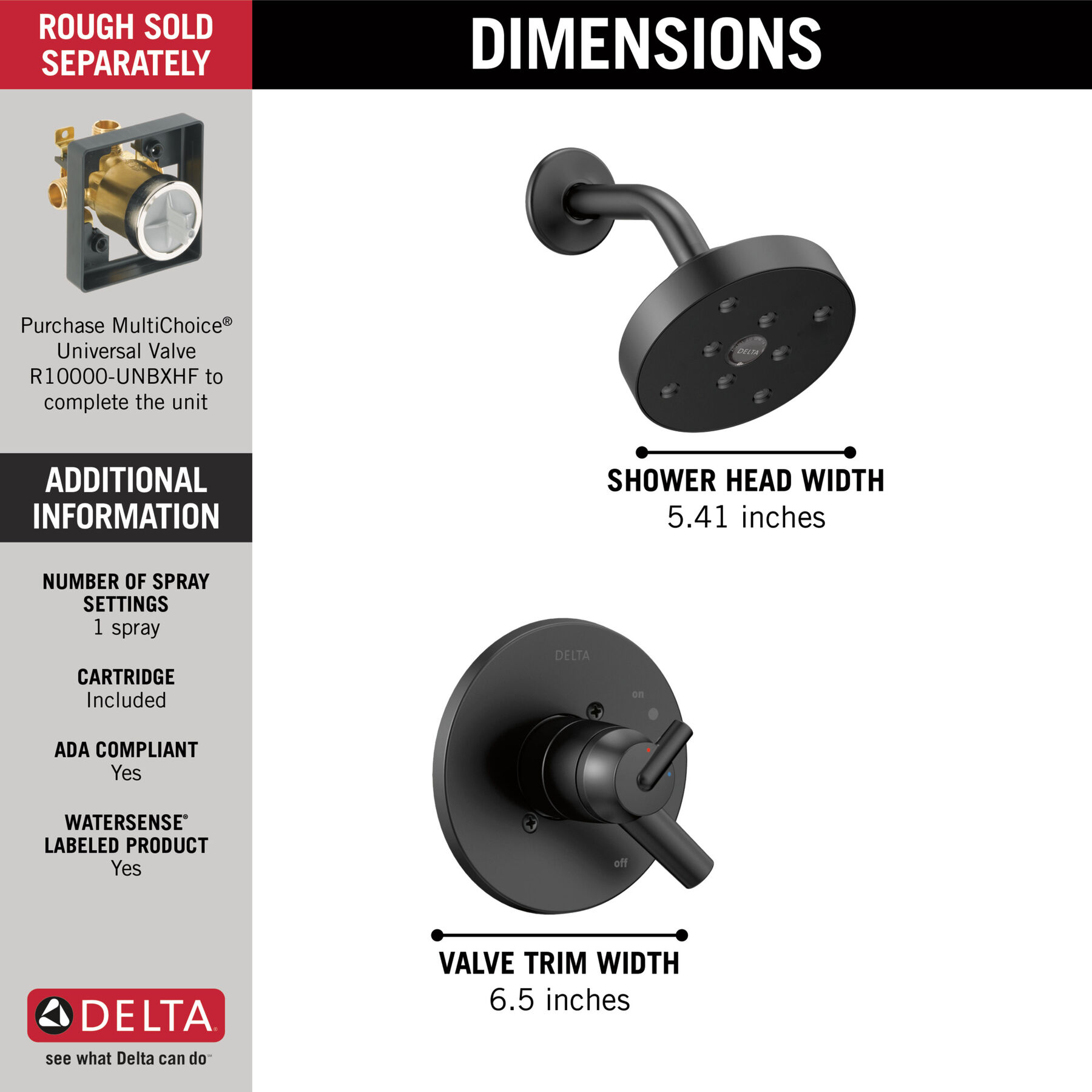 Monitor&reg; 17 Series H<sub>2</sub>Okinetic&reg; Shower Trim (Recertified)