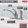 Single Handle Kitchen Faucet with Spray (Recertified)