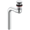 Hooded Cast Offset Lavatory Waste with Open Grid Strainer Less Overflow