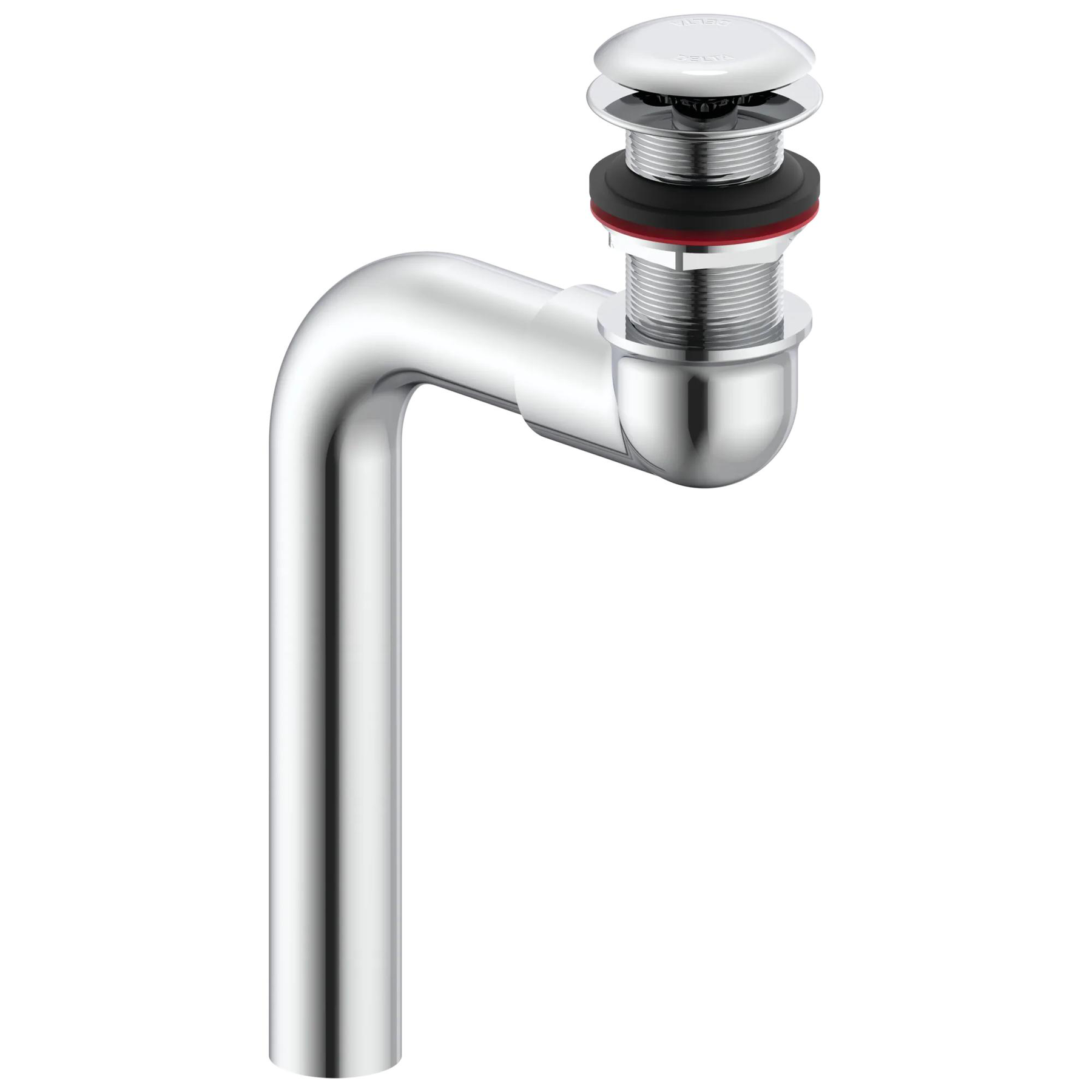 Hooded Cast Offset Lavatory Waste with Open Grid Strainer Less Overflow