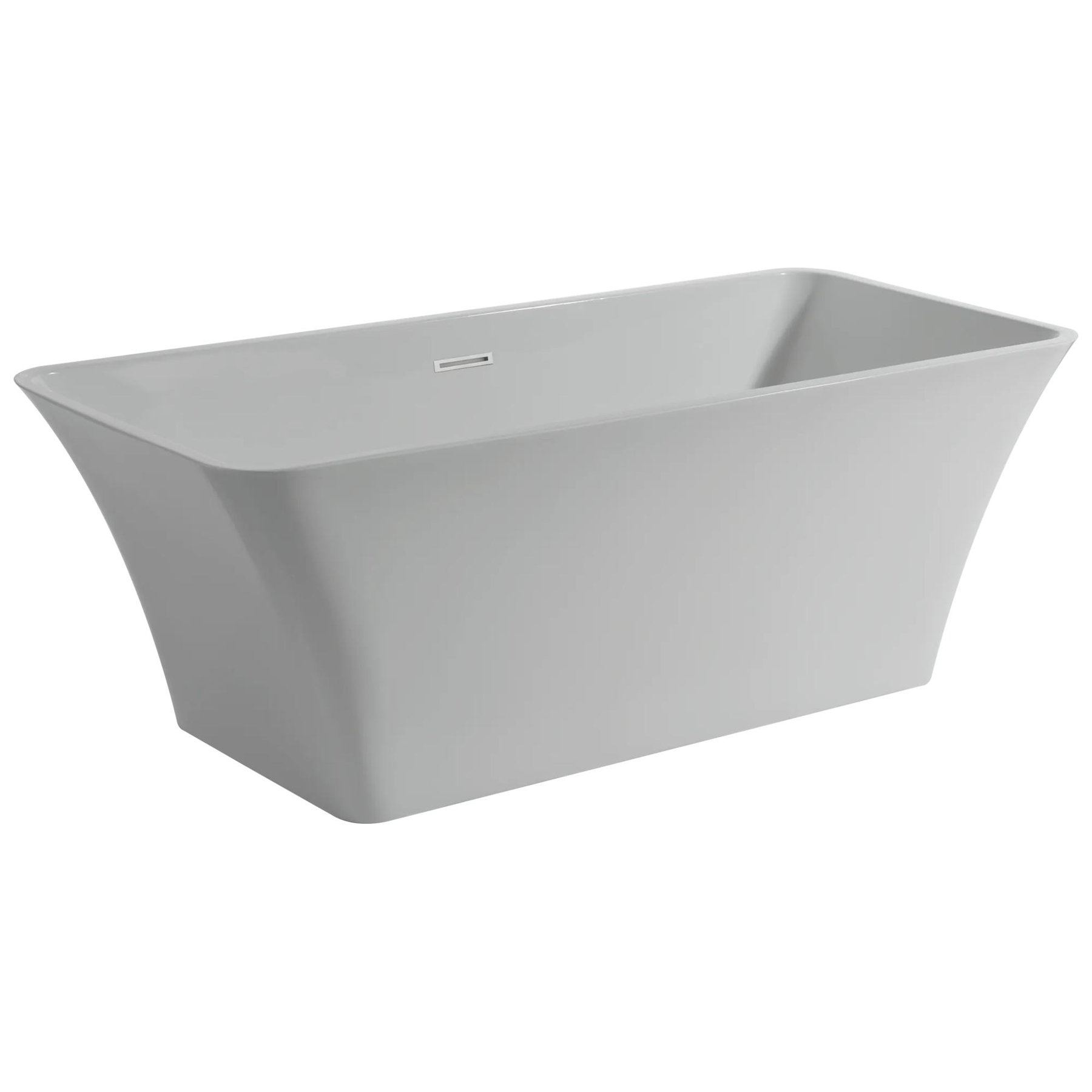 67 in. x 30 in. Freestanding Tub with Center Drain