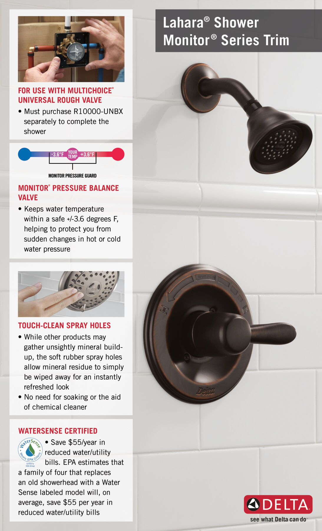 Monitor&reg; 14 Series Shower Trim (Recertified)