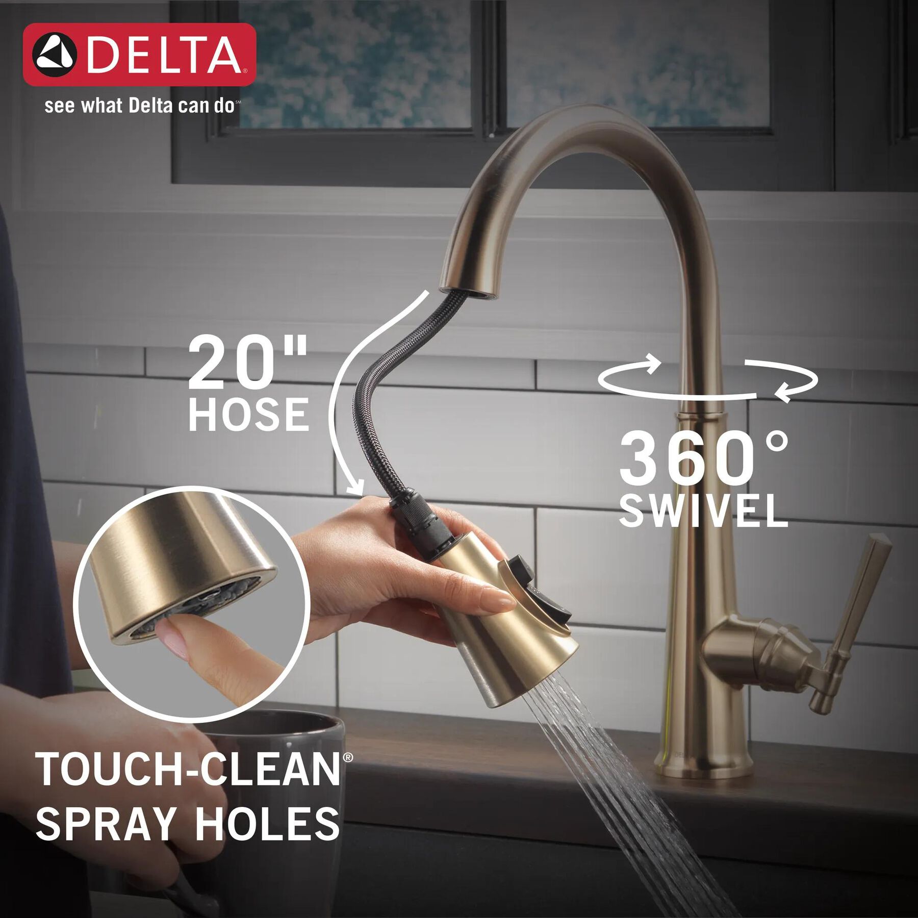 Pull-Down Kitchen w/ShieldSpray (Recertified)
