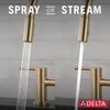Two Handle Pull-Down Bridge Kitchen Faucet (Recertified)