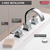 Two Handle Widespread Bathroom Faucet (Recertified)
