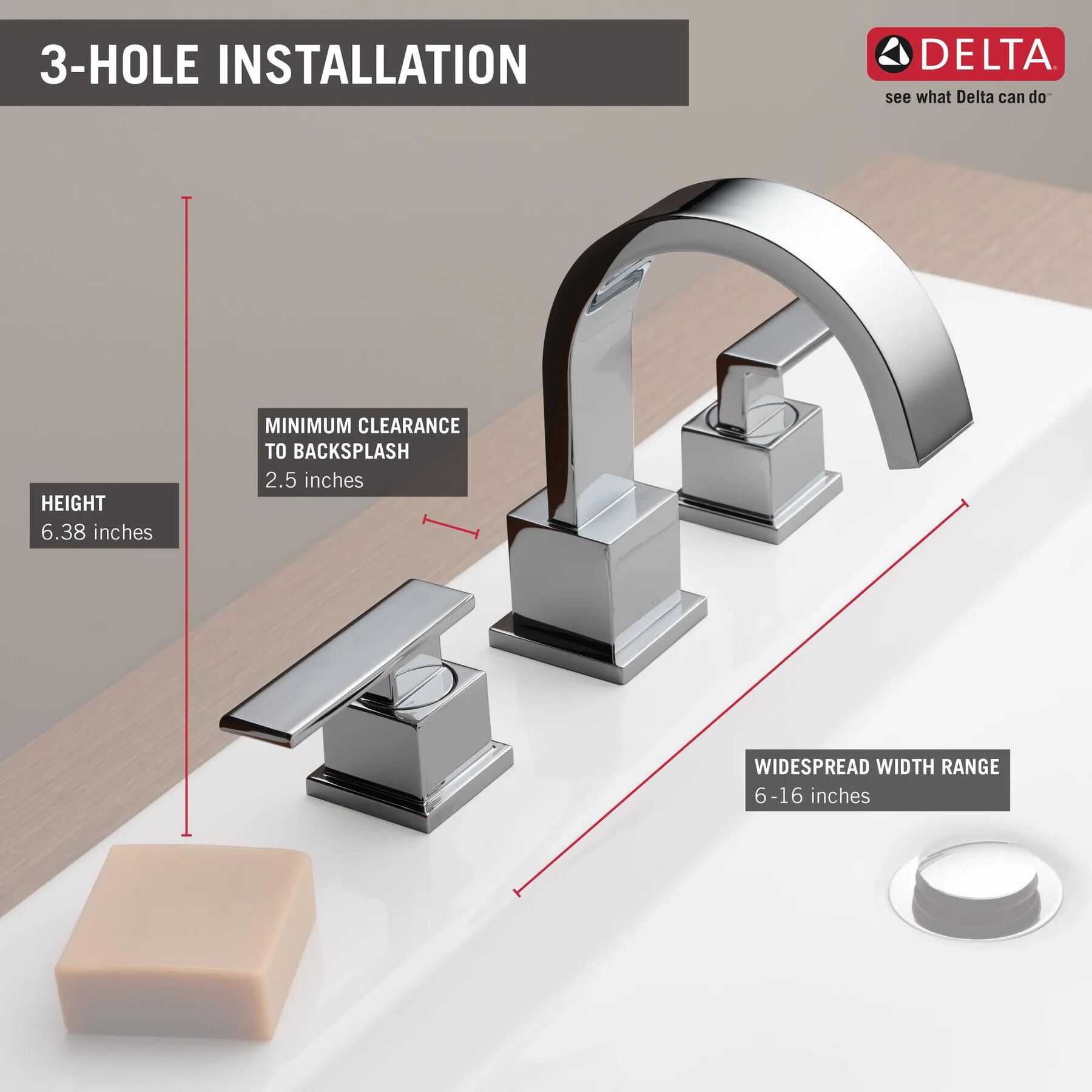Two Handle Widespread Bathroom Faucet (Recertified)