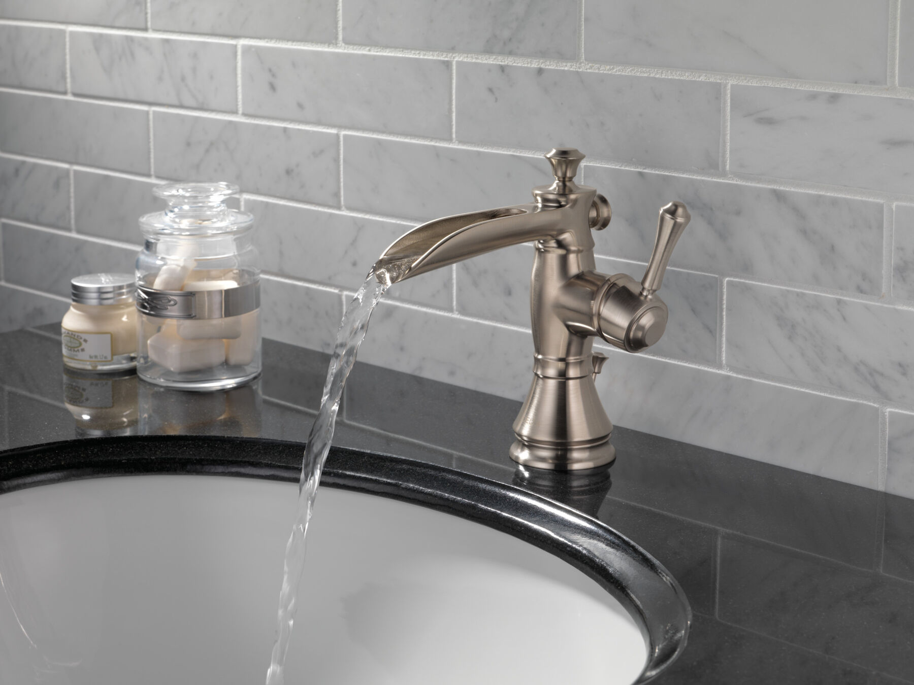 Single Handle Channel Bathroom Faucet (Recertified)