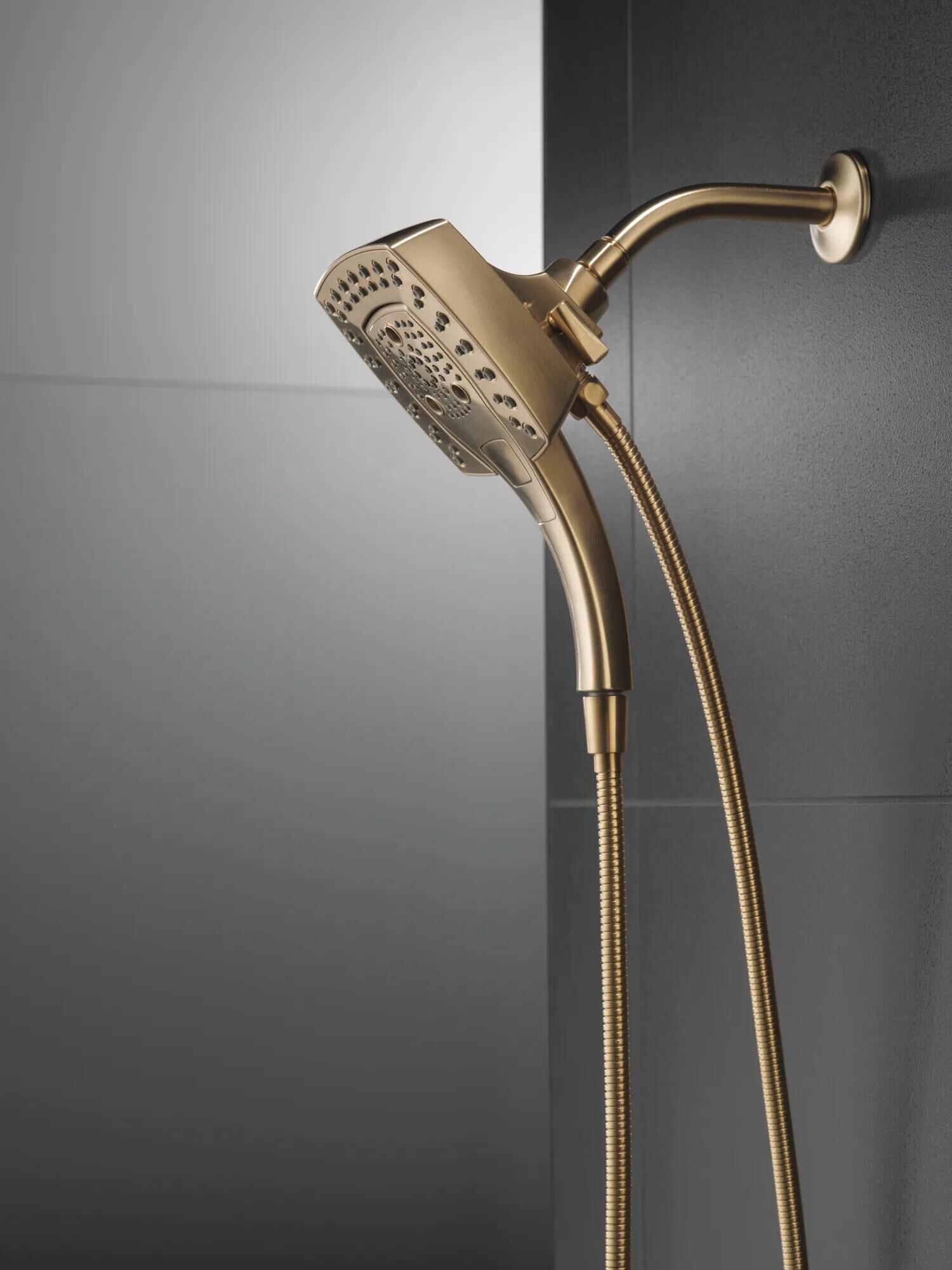 H2Okinetic® In2ition® 5-Setting Two-in-One Shower in Champagne