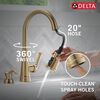 Single Handle Kitchen Pull-Down Faucet w/ Soap Dispenser