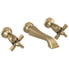 Two Handle Wall Mount Bathroom Faucet Trim Only