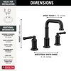 Two Handle Widespread Bathroom Faucet
