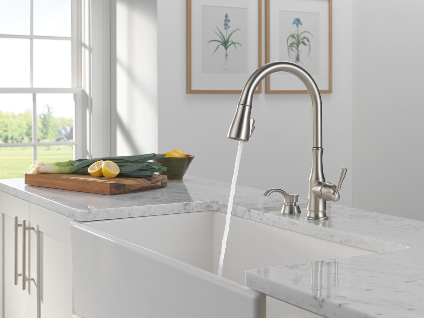 Pull-Down Kitchen Faucet w/Soap (Recertified)