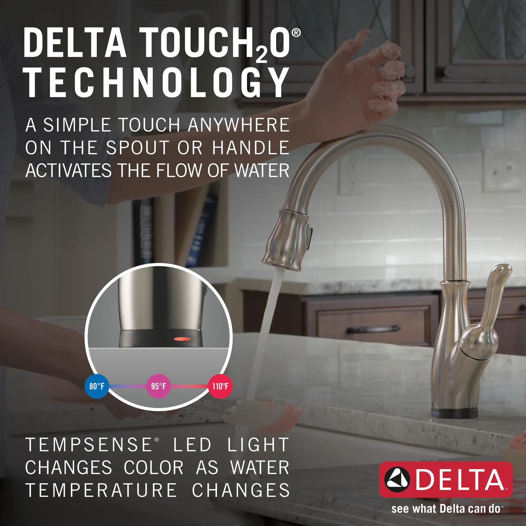 Single Handle Pull-Down Kitchen Faucet with Touch<sub>2</sub>O&reg; Technology and ShieldSpray&reg; Technologies (Recertified)