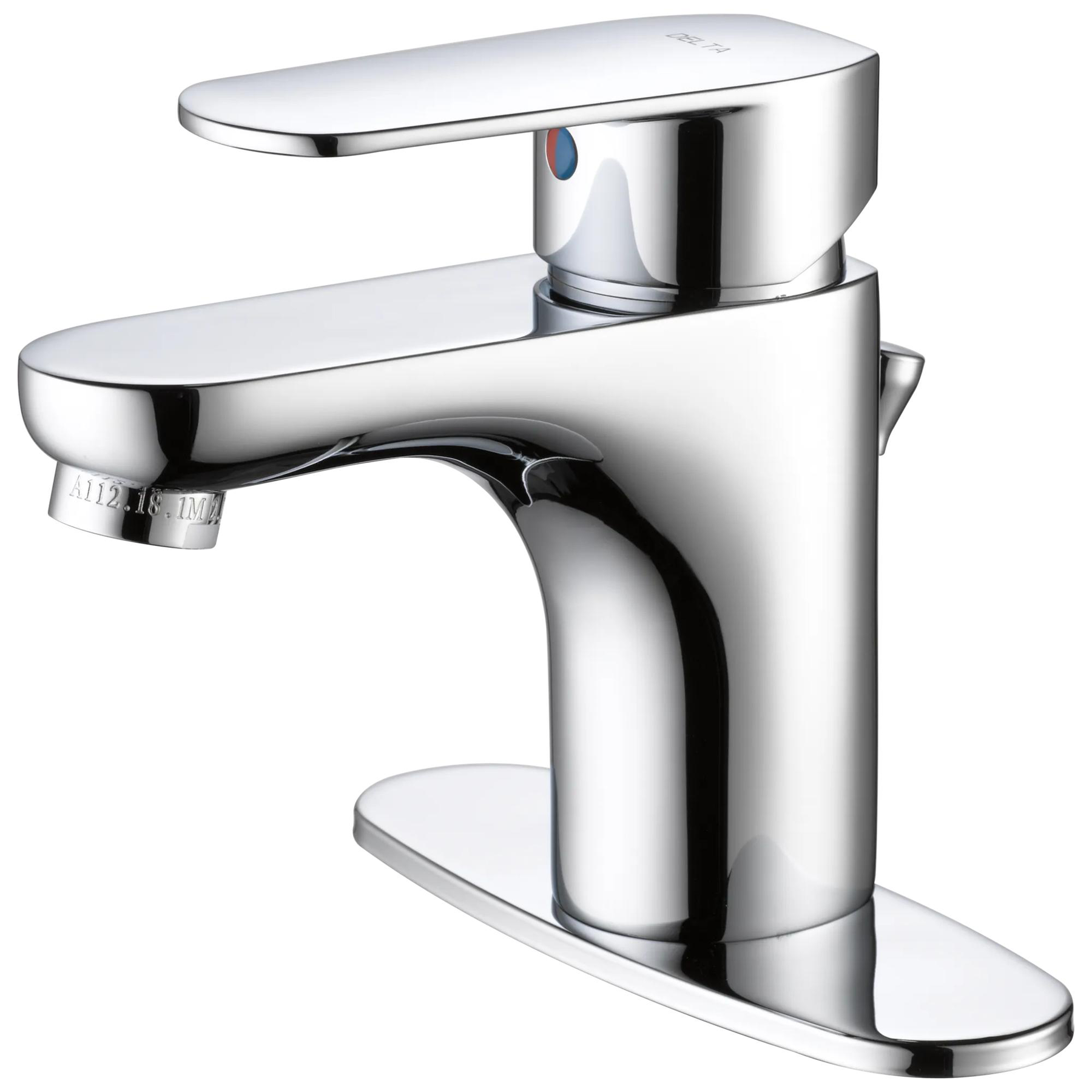 Single Handle Single Hole Bathroom Faucet - Less Pop-Up