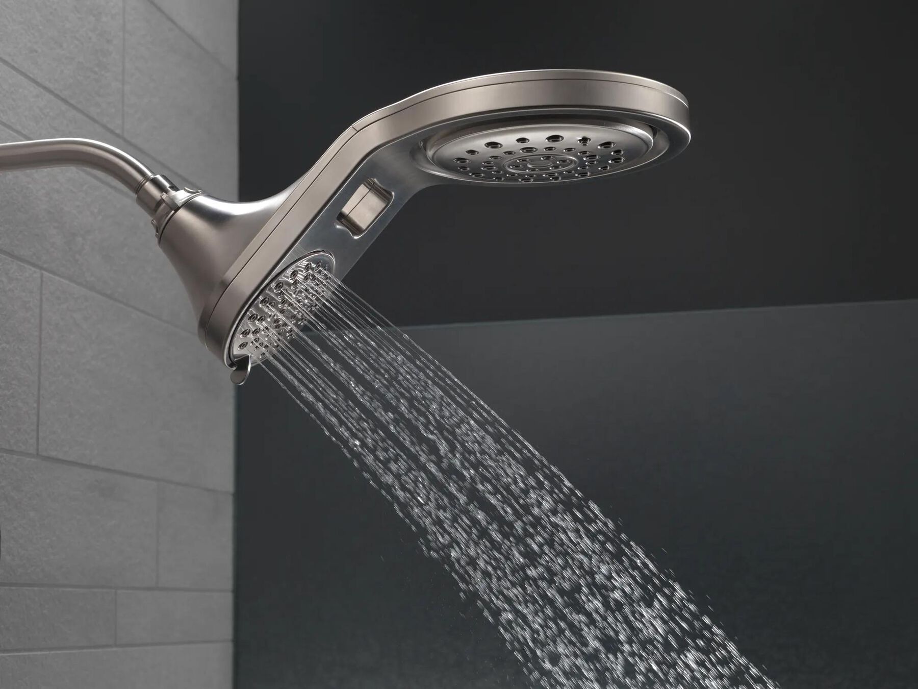 HydroRain&reg; 5-Setting Two-in-One Shower Head