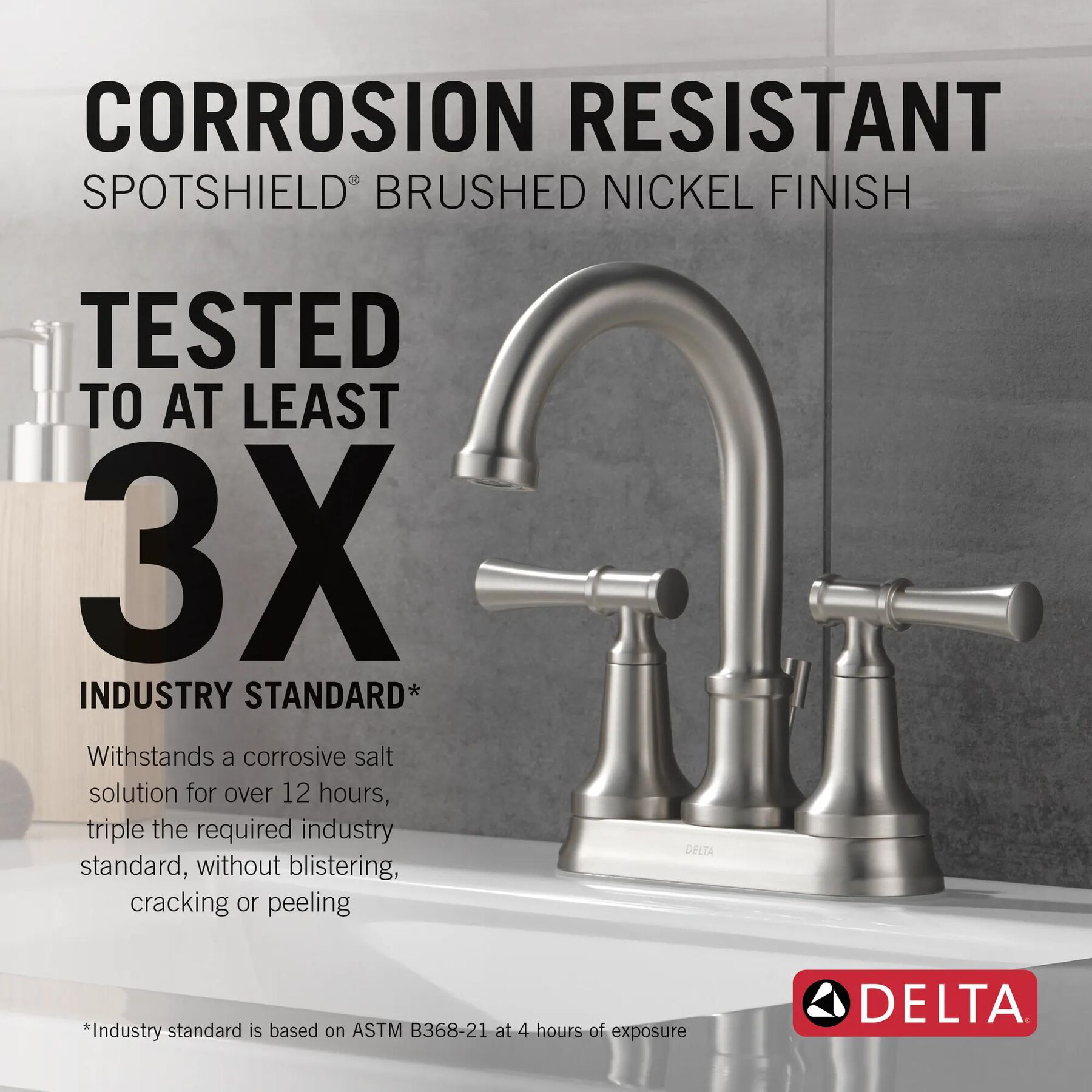 Two Handle Centerset Bathroom Faucet