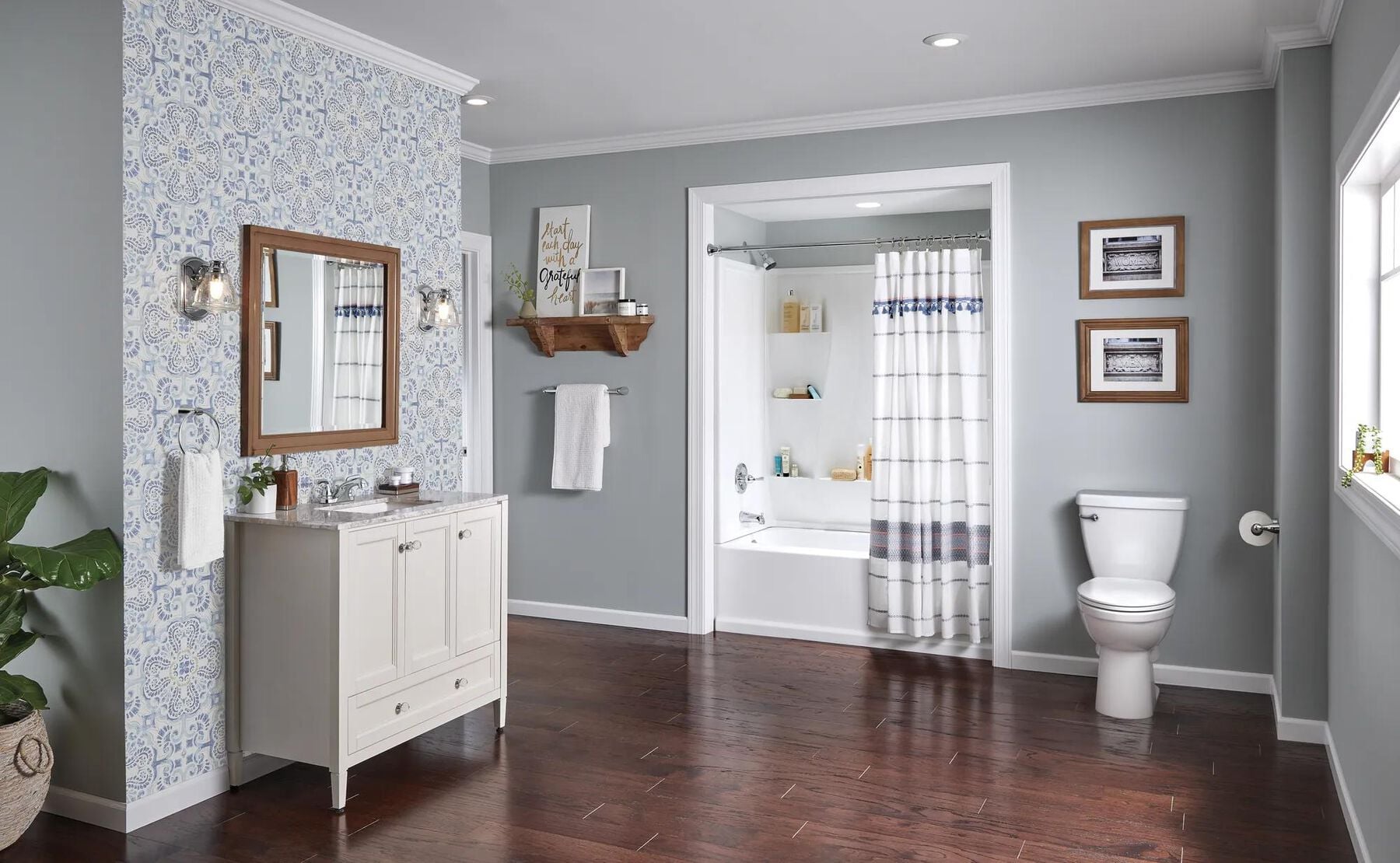 Two Handle Centerset Bathroom Faucet
