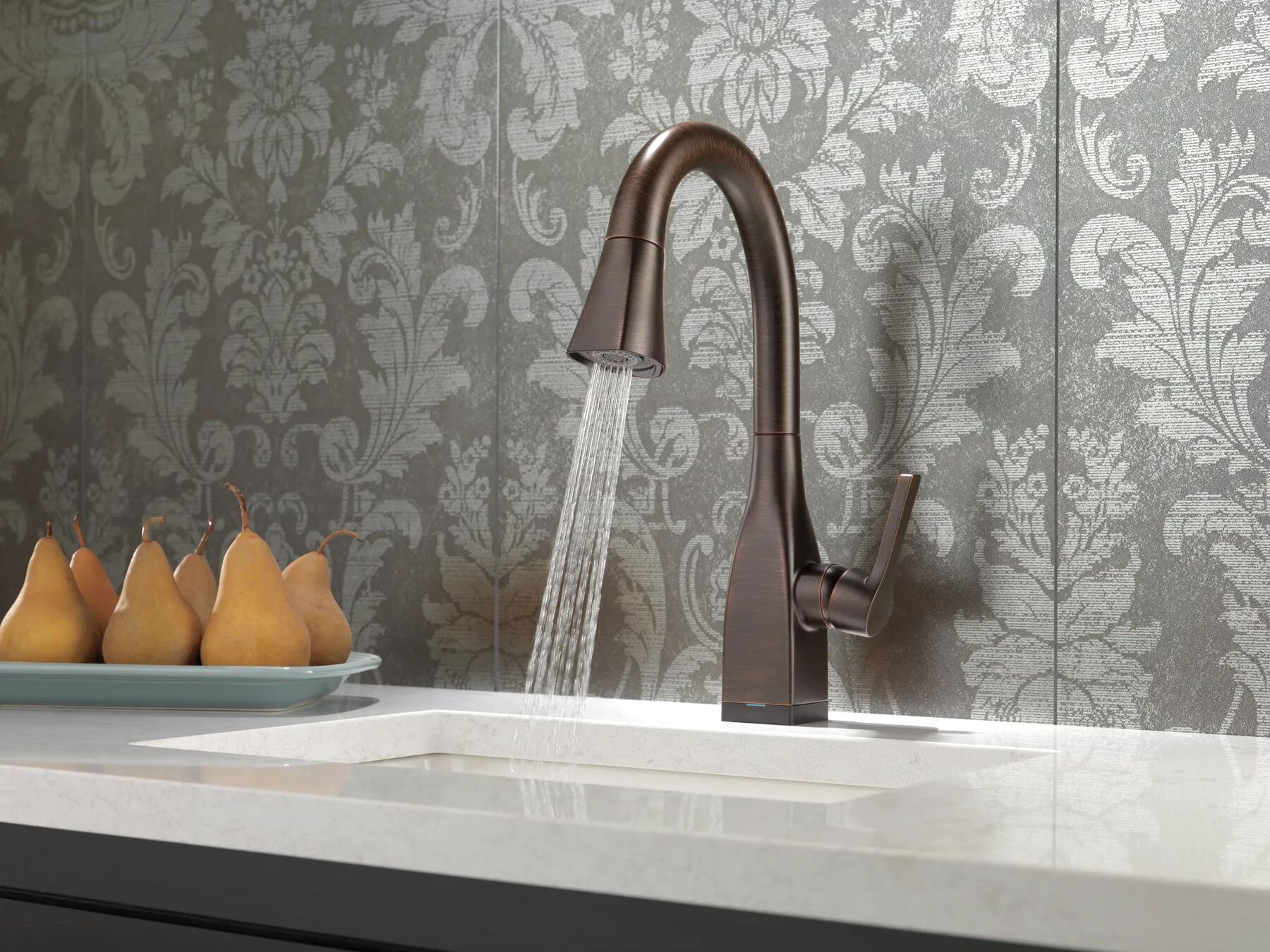 Single Handle Pull-Down Bar / Prep Faucet with Touch<sub>2</sub>O&reg; Technology