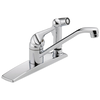 Single Handle Kitchen Faucet with Integral Spray