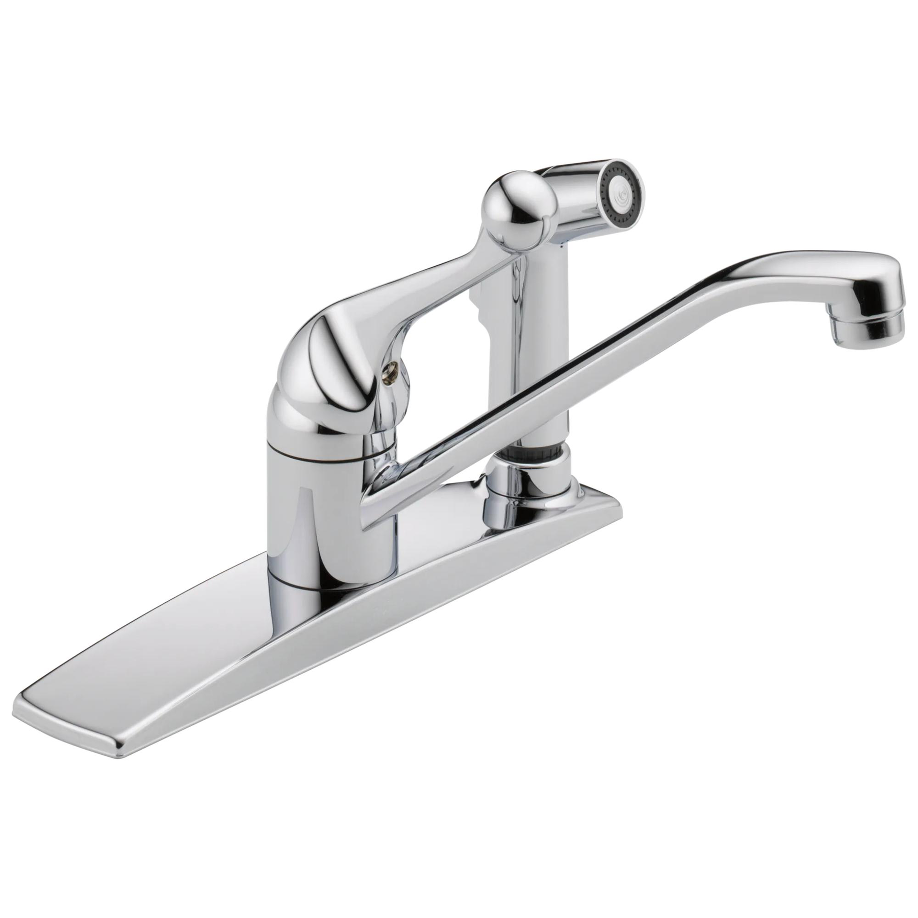 Single Handle Kitchen Faucet with Integral Spray