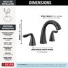 Two Handle Widespread Pull-Down Bathroom Faucet (Recertified)