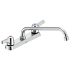 Two Handle 8 In Cast Deck-Mount Faucet