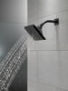 H<sub>2</sub>Okinetic&reg; 5-Setting Angular Modern Raincan Shower Head