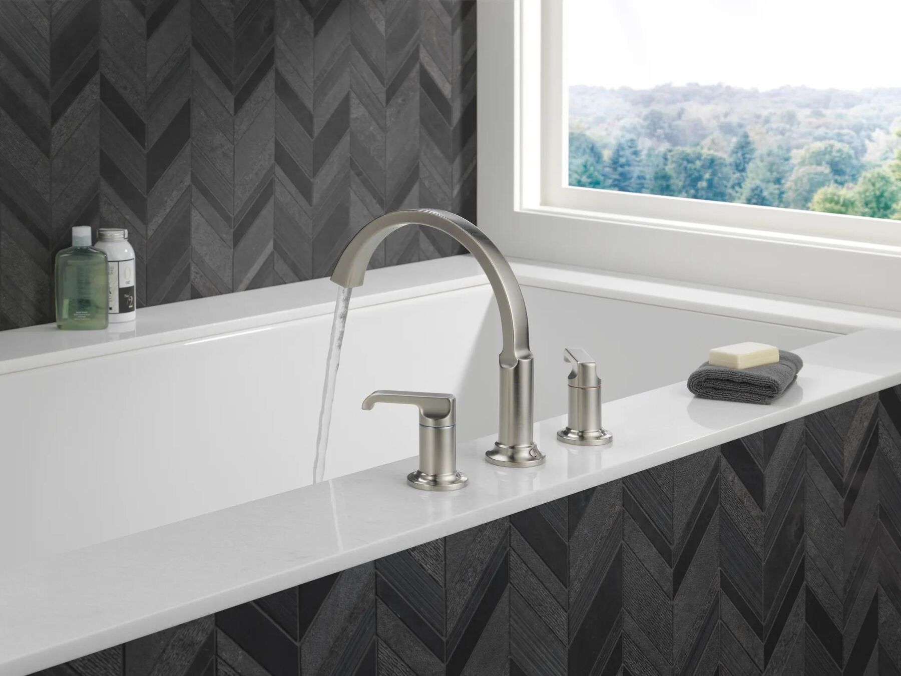 3H Roman Tub (J-Spout) with Lever Handles Bundle
