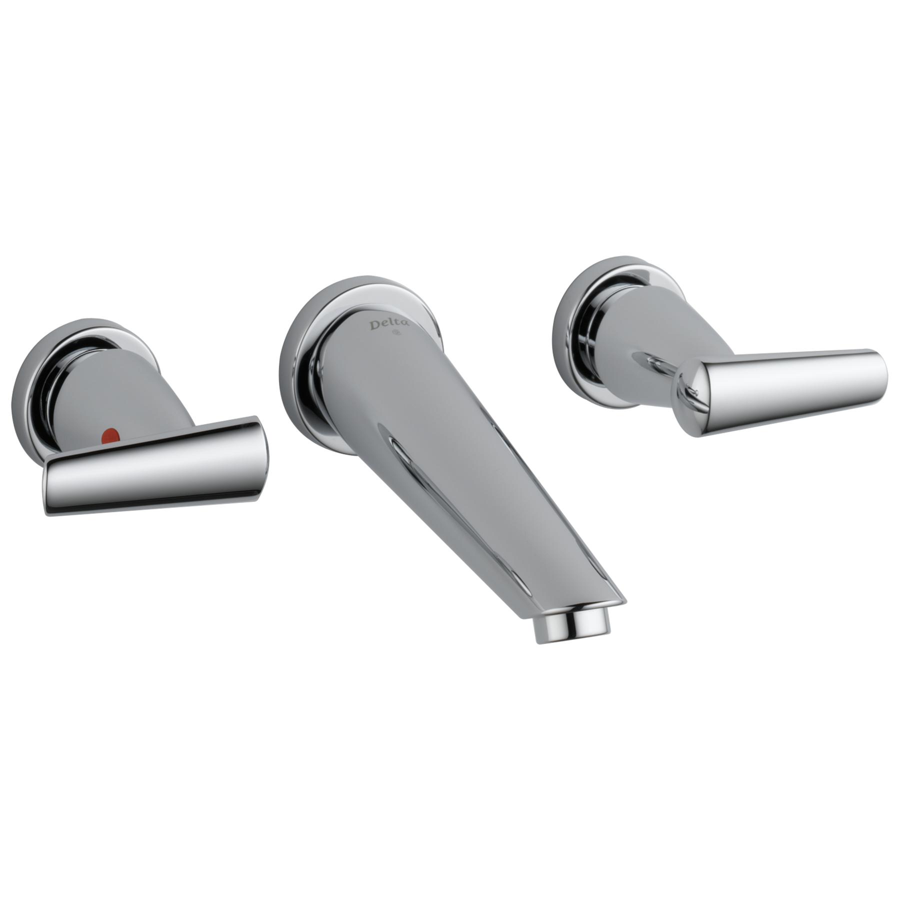 Two Handle Wall-Mount Bathroom Faucet
