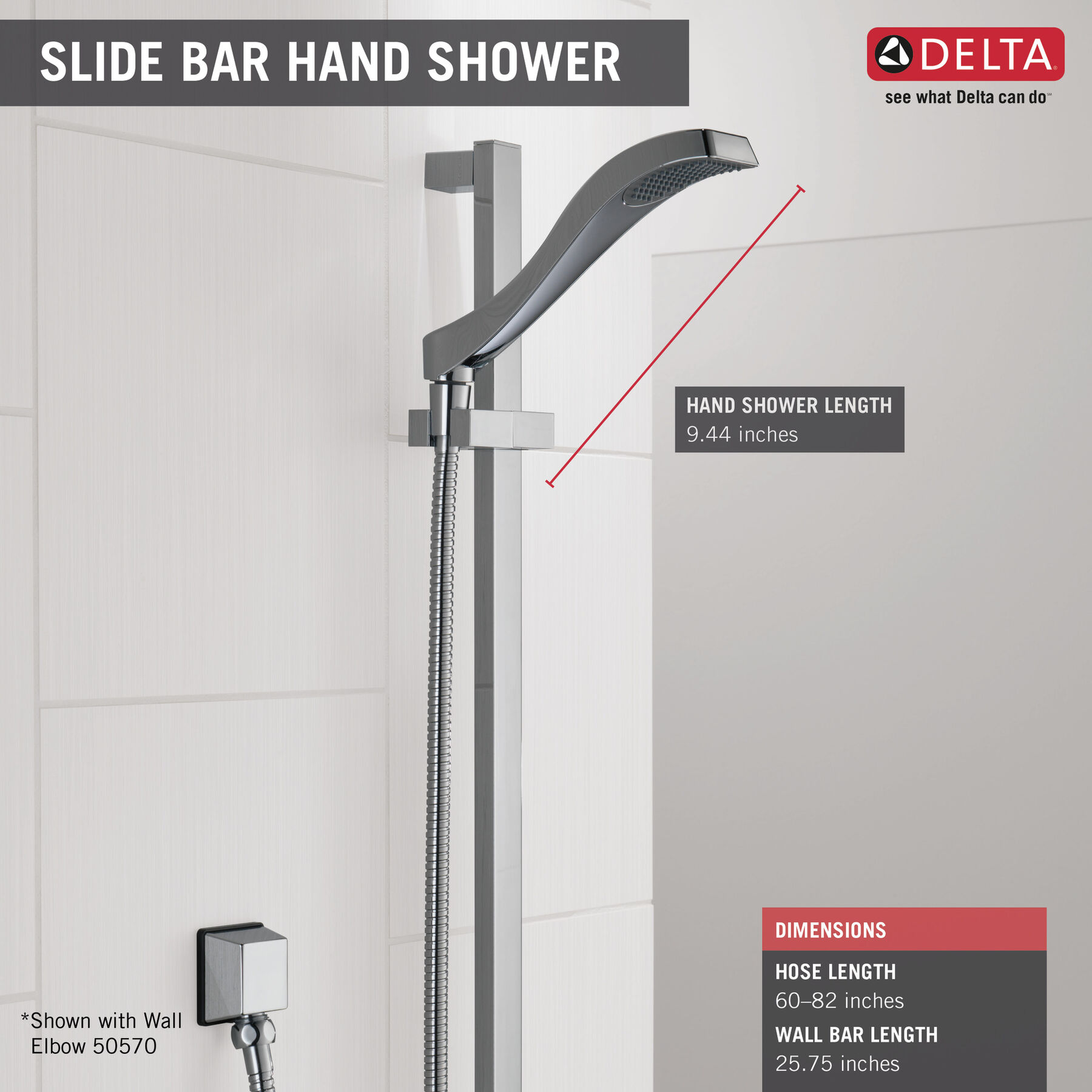Premium Single-Setting Slide Bar Hand Shower