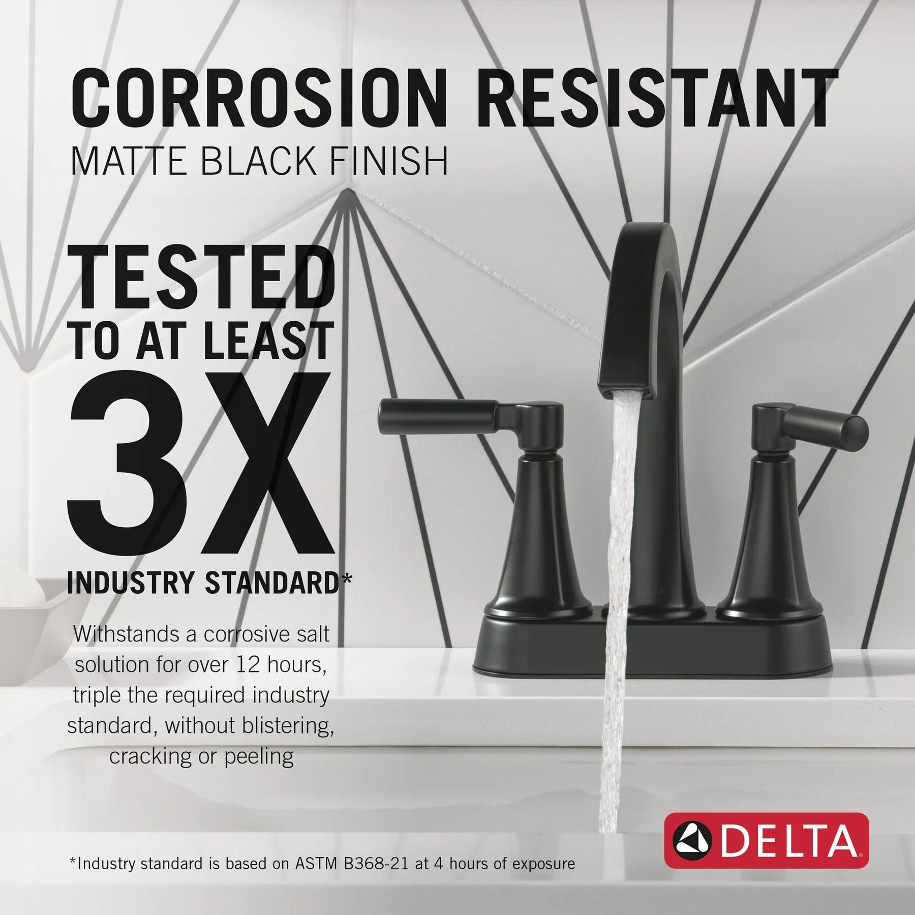 Two Handle Centerset Bathroom Faucet (Recertified)