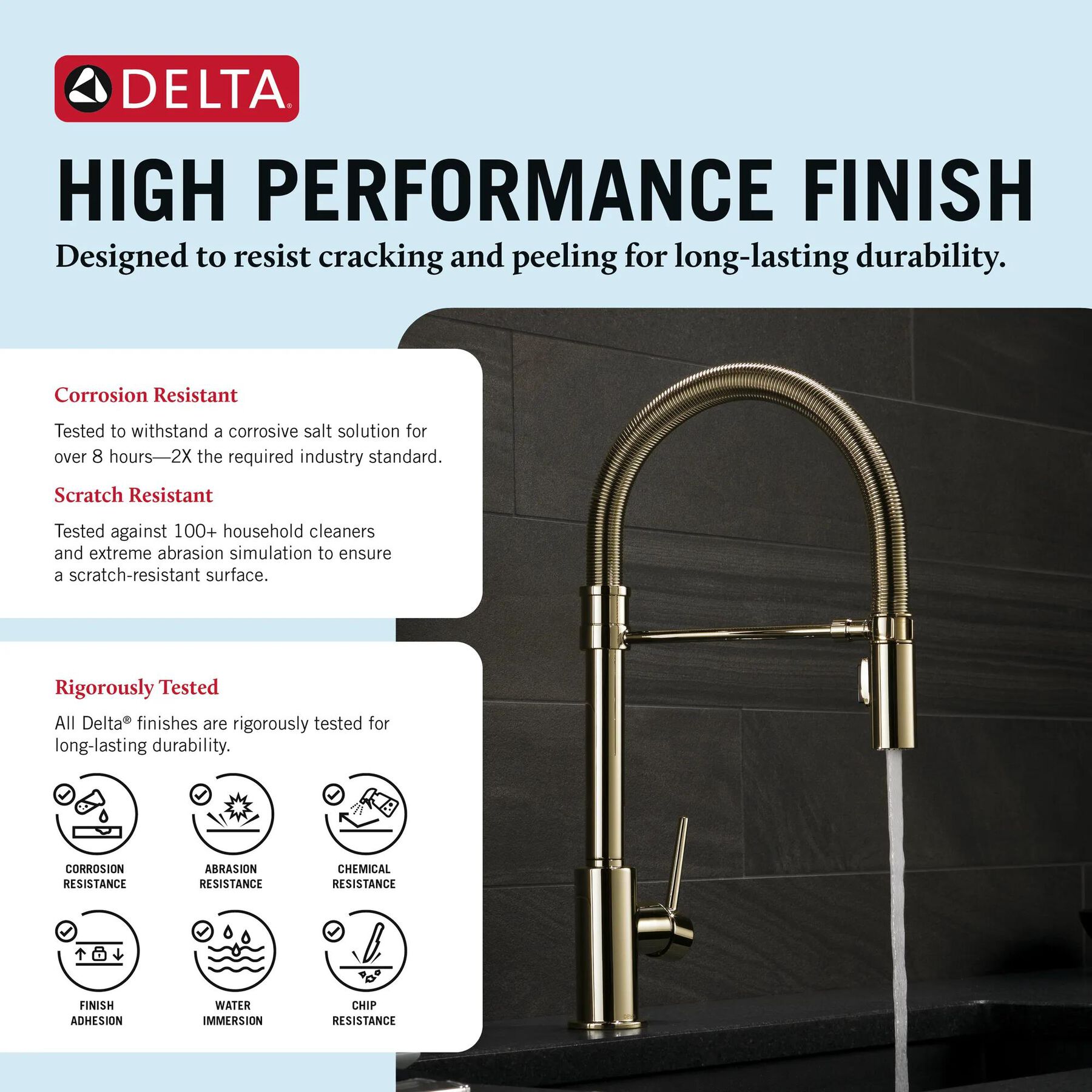 Single-Handle Pull-Down Spring Kitchen Faucet