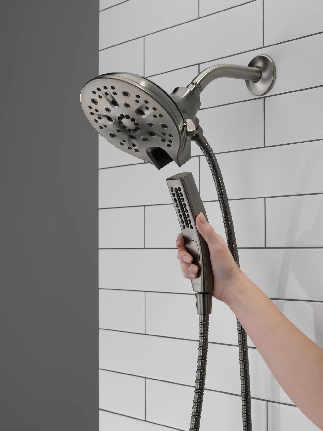 In2ition&reg; H<sub>2</sub>Okinetic&reg; 5-Setting Two-in-One Shower