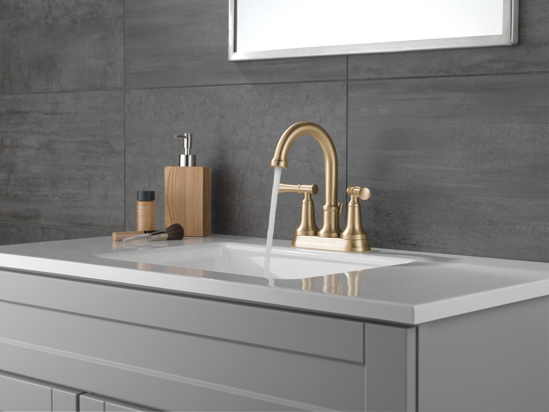 Two Handle Centerset Lavatory Faucet (Recertified)