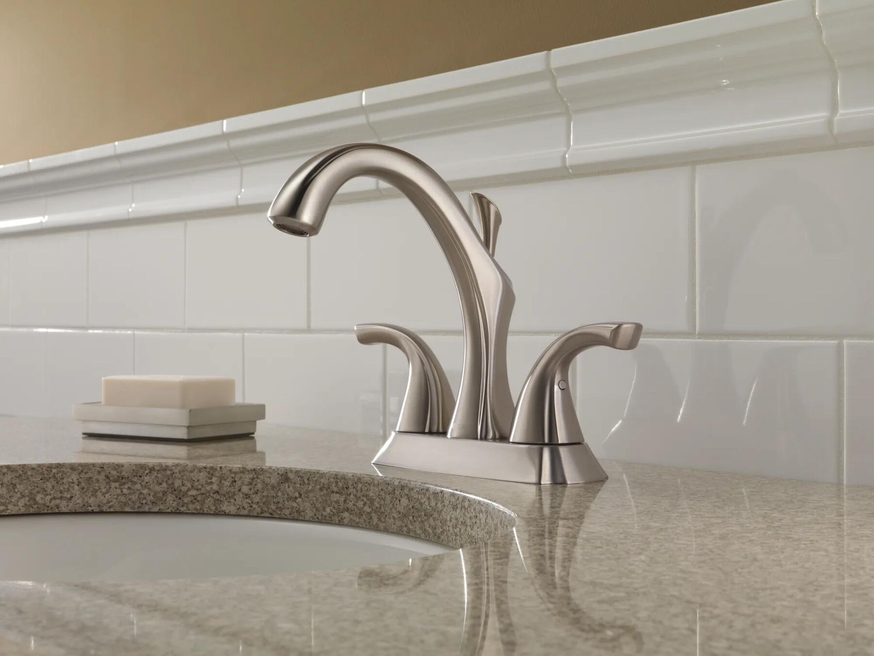 Two Handle Centerset Bathroom Faucet