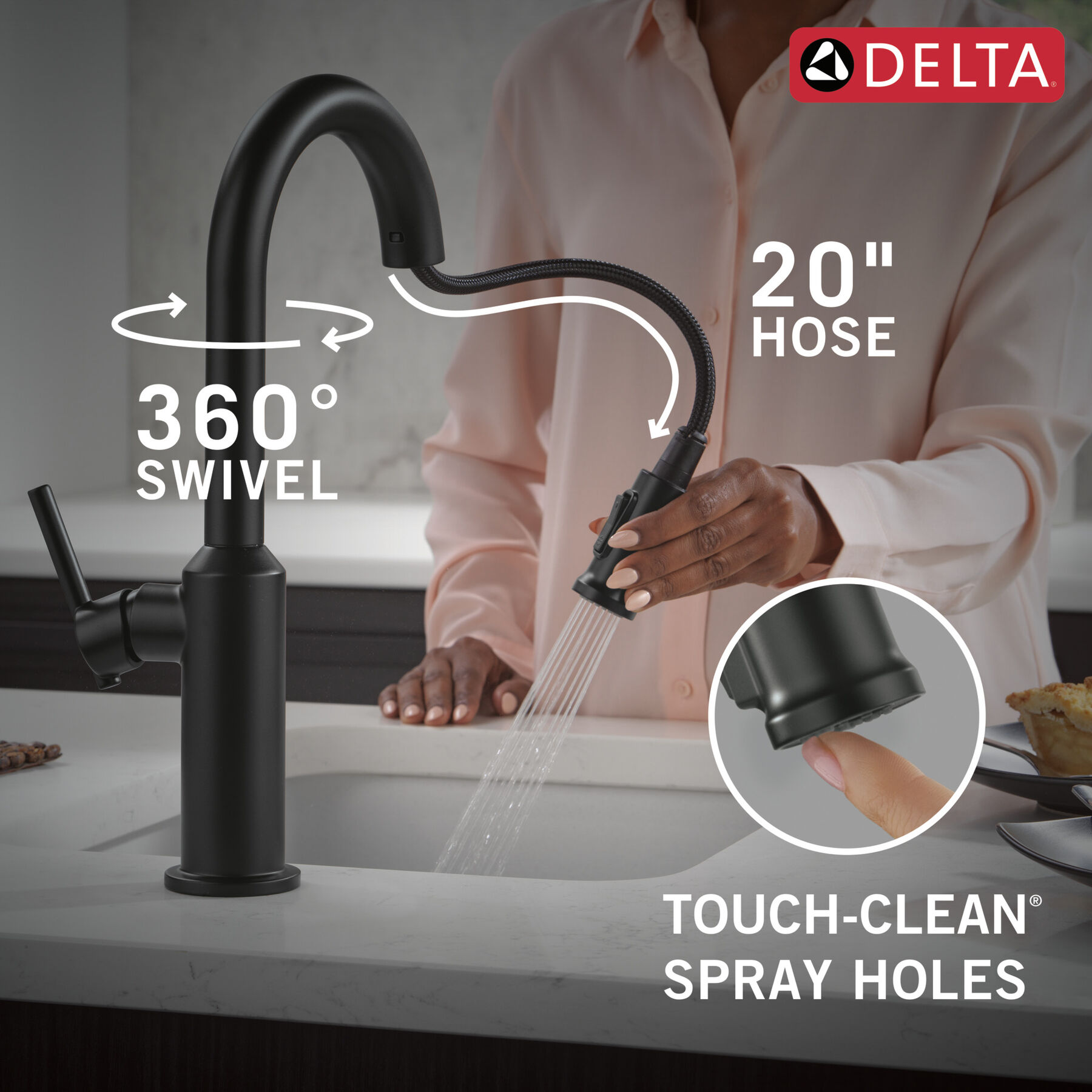 Single Handle Pull-Down Bar/Prep Faucet