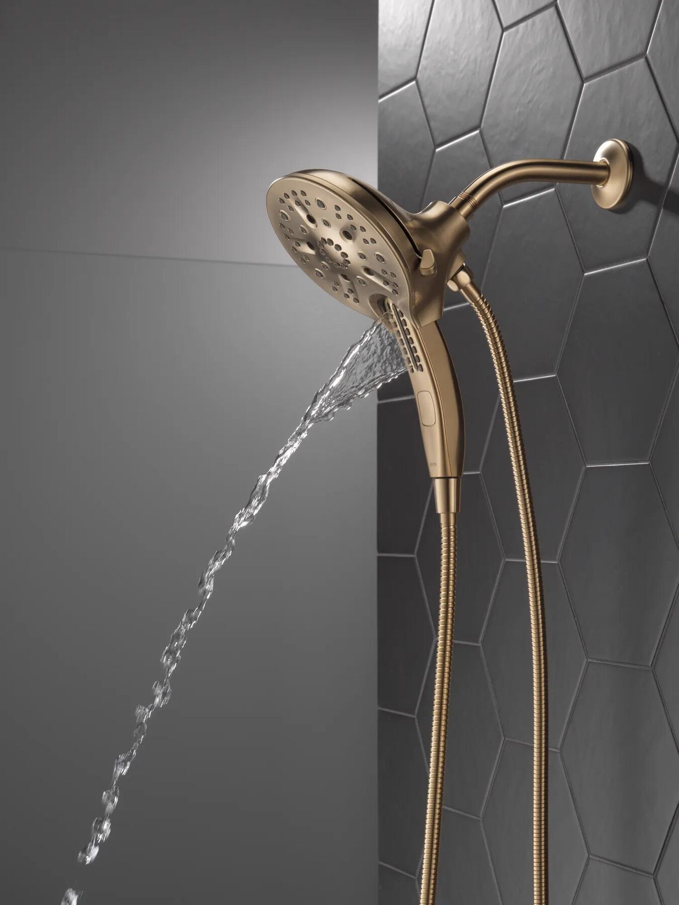 In2ition&reg; H<sub>2</sub>Okinetic&reg; 5-Setting Two-in-One Shower